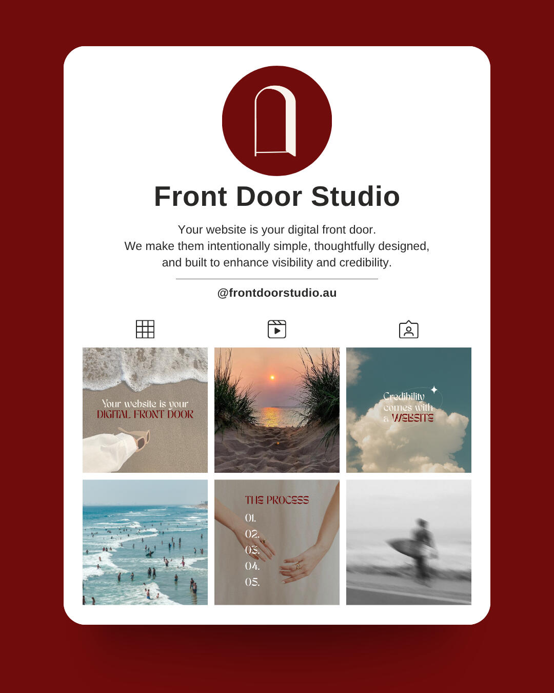Front Door Studio Website Design Business Instagram Feed Filler Clickable Bellarine Peninsula Front Door Studio Website Design Business Instagram Feed Filler Clickable Bellarine Peninsula